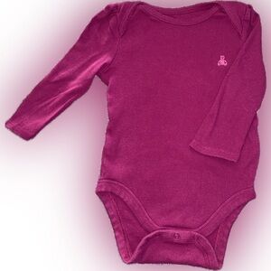 Baby GAP Ribbed Puff Sleeve Bodysuit, 6-12M